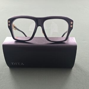 DITA Black Eyewear with Gold Details
